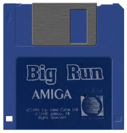 Artwork on the Disc for Big Run on the Commodore Amiga.