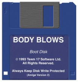 Artwork on the Disc for Body Blows on the Commodore Amiga.