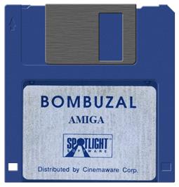 Artwork on the Disc for Bombuzal on the Commodore Amiga.