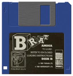 Artwork on the Disc for Brat on the Commodore Amiga.