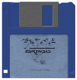 Artwork on the Disc for Brataccas on the Commodore Amiga.