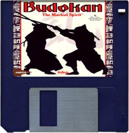 Artwork on the Disc for Budokan: The Martial Spirit on the Commodore Amiga.