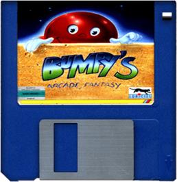 Artwork on the Disc for Bumpy's Arcade Fantasy on the Commodore Amiga.