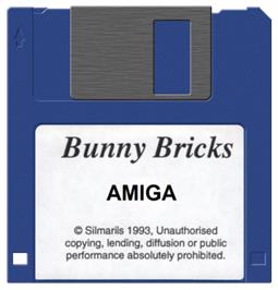 Artwork on the Disc for Bunny Bricks on the Commodore Amiga.