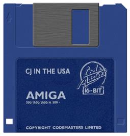 Artwork on the Disc for CJ In the USA on the Commodore Amiga.