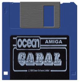 Artwork on the Disc for Cabal on the Commodore Amiga.