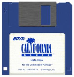 Artwork on the Disc for California Games on the Commodore Amiga.