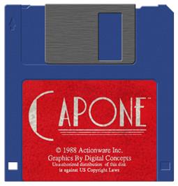 Artwork on the Disc for Capone on the Commodore Amiga.