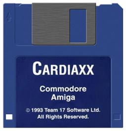 Artwork on the Disc for Cardiaxx on the Commodore Amiga.