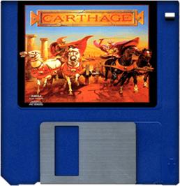 Artwork on the Disc for Carthage on the Commodore Amiga.