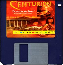Artwork on the Disc for Centurion: Defender of Rome on the Commodore Amiga.