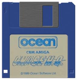 Artwork on the Disc for Chase H.Q. on the Commodore Amiga.
