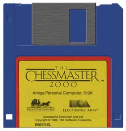Artwork on the Disc for Chessmaster 2000 on the Commodore Amiga.