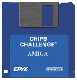 Artwork on the Disc for Chip's Challenge on the Commodore Amiga.