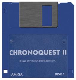 Artwork on the Disc for Chrono Quest 2 on the Commodore Amiga.
