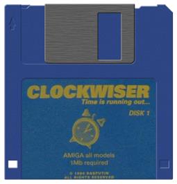 Artwork on the Disc for Clockwiser: Time is Running Out... on the Commodore Amiga.