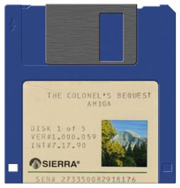 Artwork on the Disc for Colonel's Bequest on the Commodore Amiga.