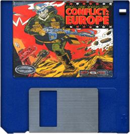 Artwork on the Disc for Conflict: Europe on the Commodore Amiga.
