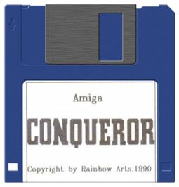 Artwork on the Disc for Conqueror on the Commodore Amiga.