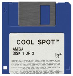 Artwork on the Disc for Cool Spot on the Commodore Amiga.