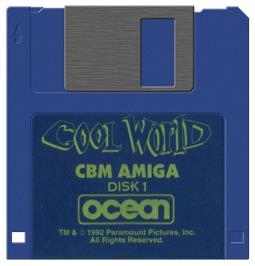 Artwork on the Disc for Cool World on the Commodore Amiga.