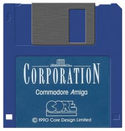 Artwork on the Disc for Corporation on the Commodore Amiga.