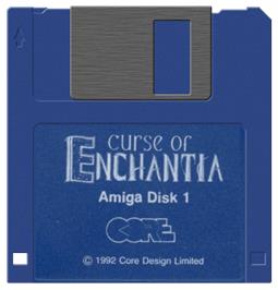 Artwork on the Disc for Curse of Enchantia on the Commodore Amiga.