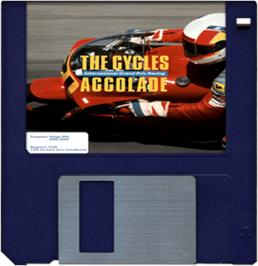 Artwork on the Disc for Cycles: International Grand Prix Racing on the Commodore Amiga.