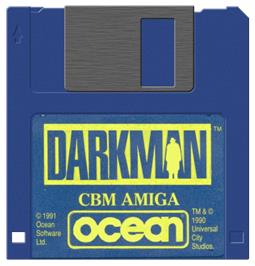 Artwork on the Disc for Darkman on the Commodore Amiga.