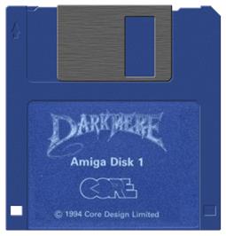 Artwork on the Disc for Darkmere: The Nightmare's Begun on the Commodore Amiga.