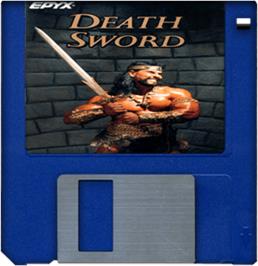 Artwork on the Disc for Death Sword on the Commodore Amiga.