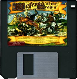 Artwork on the Disc for Defender of the Crown on the Commodore Amiga.