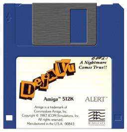 Artwork on the Disc for Deja Vu: A Nightmare Comes True on the Commodore Amiga.