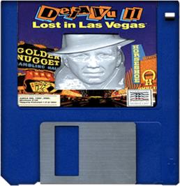 Artwork on the Disc for Deja Vu 2: Lost in Las Vegas on the Commodore Amiga.