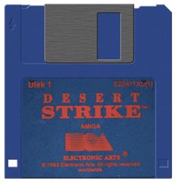 Artwork on the Disc for Desert Strike: Return to the Gulf on the Commodore Amiga.
