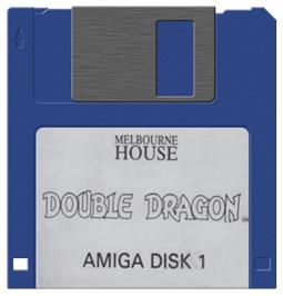Artwork on the Disc for Double Dragon on the Commodore Amiga.