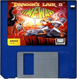 Artwork on the Disc for Dragon's Lair 2 on the Commodore Amiga.