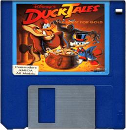 Artwork on the Disc for Duck Tales: The Quest for Gold on the Commodore Amiga.