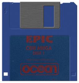 Artwork on the Disc for Epic on the Commodore Amiga.