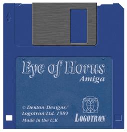 Artwork on the Disc for Eye of Horus on the Commodore Amiga.