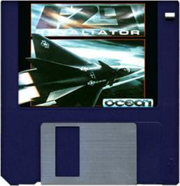 Artwork on the Disc for F29 Retaliator on the Commodore Amiga.