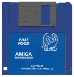Artwork on the Disc for Fast Food on the Commodore Amiga.