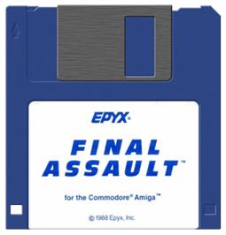 Artwork on the Disc for Final Assault on the Commodore Amiga.