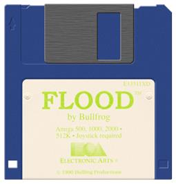 Artwork on the Disc for Flood on the Commodore Amiga.