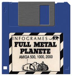 Artwork on the Disc for Full Metal Planete on the Commodore Amiga.