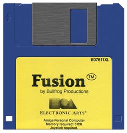 Artwork on the Disc for Fusion on the Commodore Amiga.