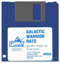 Artwork on the Disc for Galactic Warrior Rats on the Commodore Amiga.
