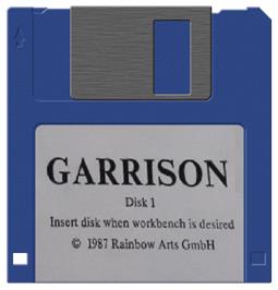 Artwork on the Disc for Garrison on the Commodore Amiga.