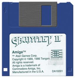 Artwork on the Disc for Gauntlet II on the Commodore Amiga.