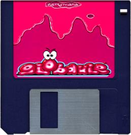 Artwork on the Disc for Globdule on the Commodore Amiga.